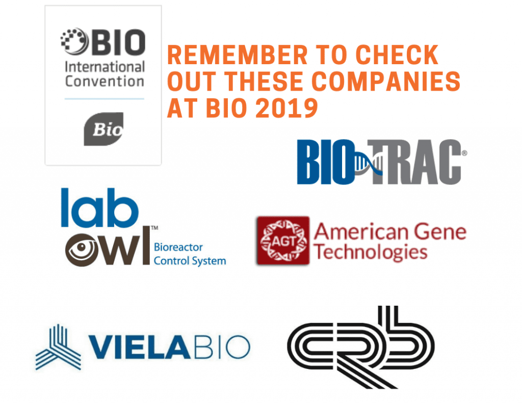 Bio-Trac, Lab Owl, American Gene Technologies, Viela Bio, CRB at #BIO2019
