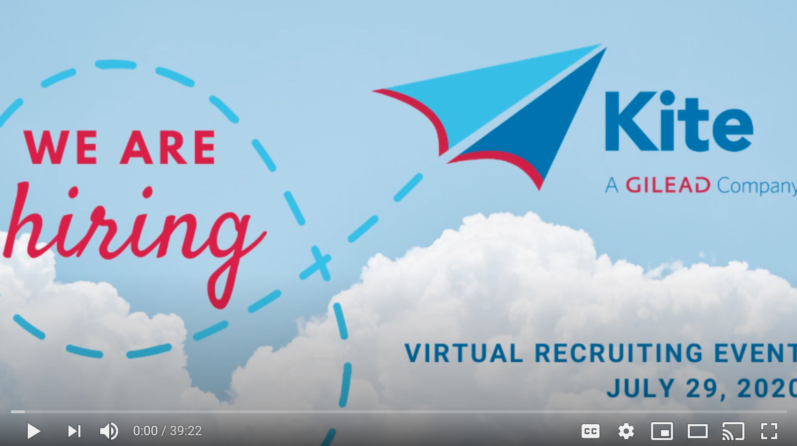 Kite Seeking to Hire Cell Therapy Talent Ahead of Opening Its New Advanced Biomanufacturing Facility in Frederick, Maryland