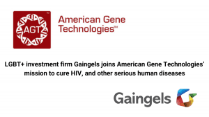 LGBT+ investment firm Gaingels joins American Gene Technologies’ mission to cure HIV, and other serious human diseases