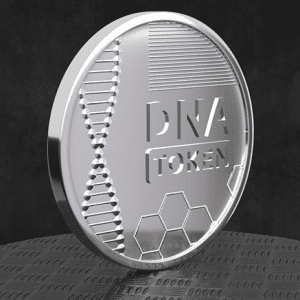 Depiction of silver DNA token