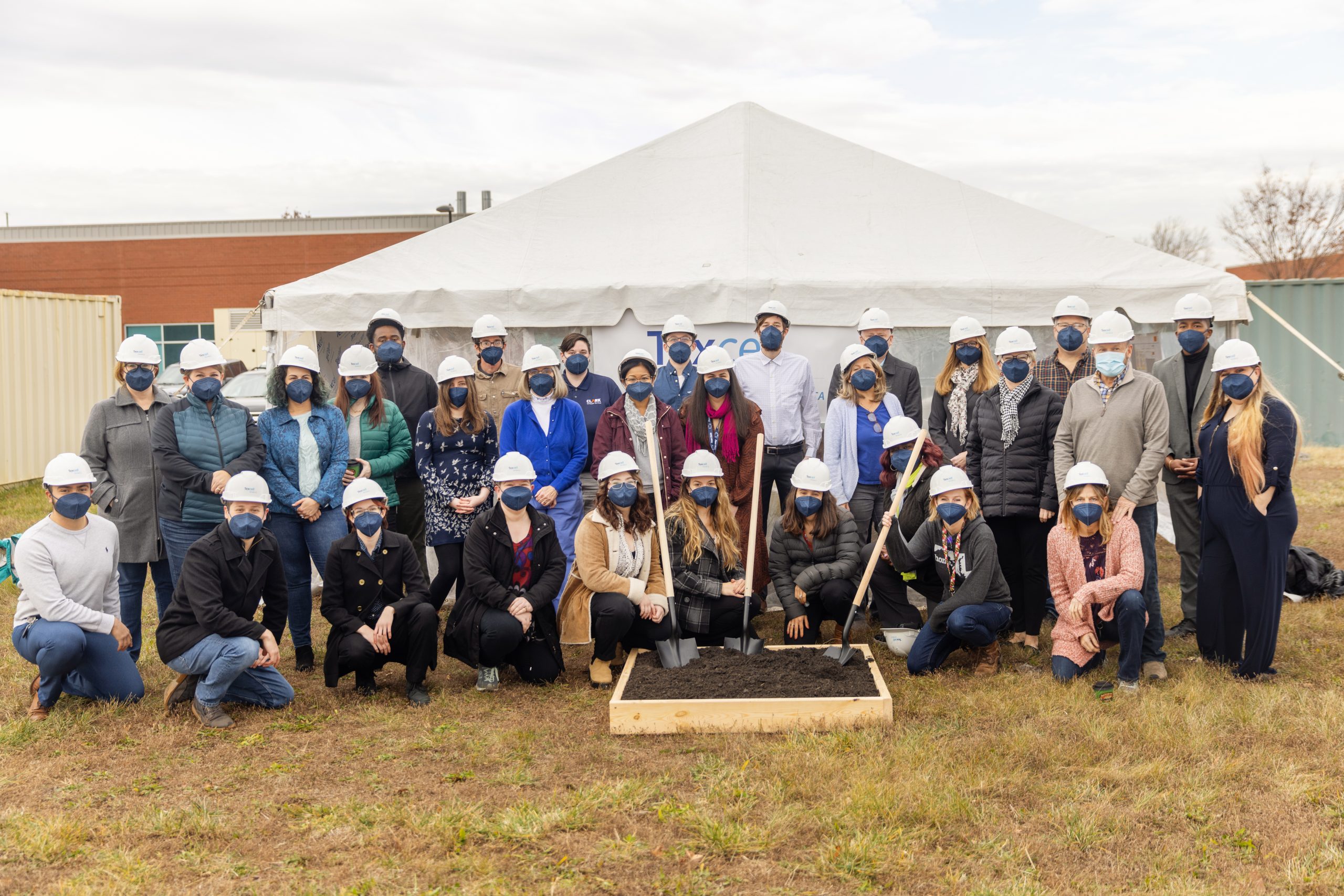 Photo of Texcell's ground breaking ceremony in Frederick, MD