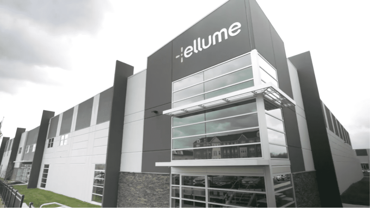 Photo of Ellume's facility in Frederick, MD