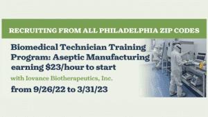 Five Organizations Partner to Design New Biotech Training Program to Connect Philadelphians With Quality Jobs in the Region’s Rapidly Growing Life Sciences Sector