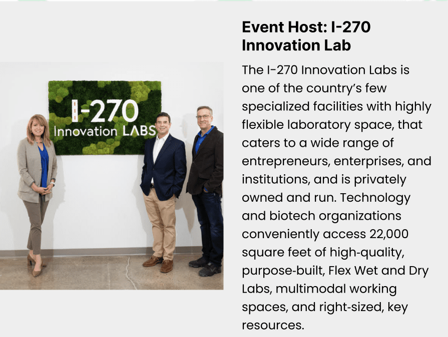 I-270 Innovation Labs is one of the country's few specialized facilities with highly flexible lab space, that caters to a wide range of entrepreneurs, enterprises and institutions, and is privately owned and run.