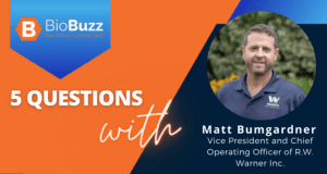 5 Questions With Matt Bumgardner, Vice President and Chief Operating Officer of R.W. Warner Inc. 