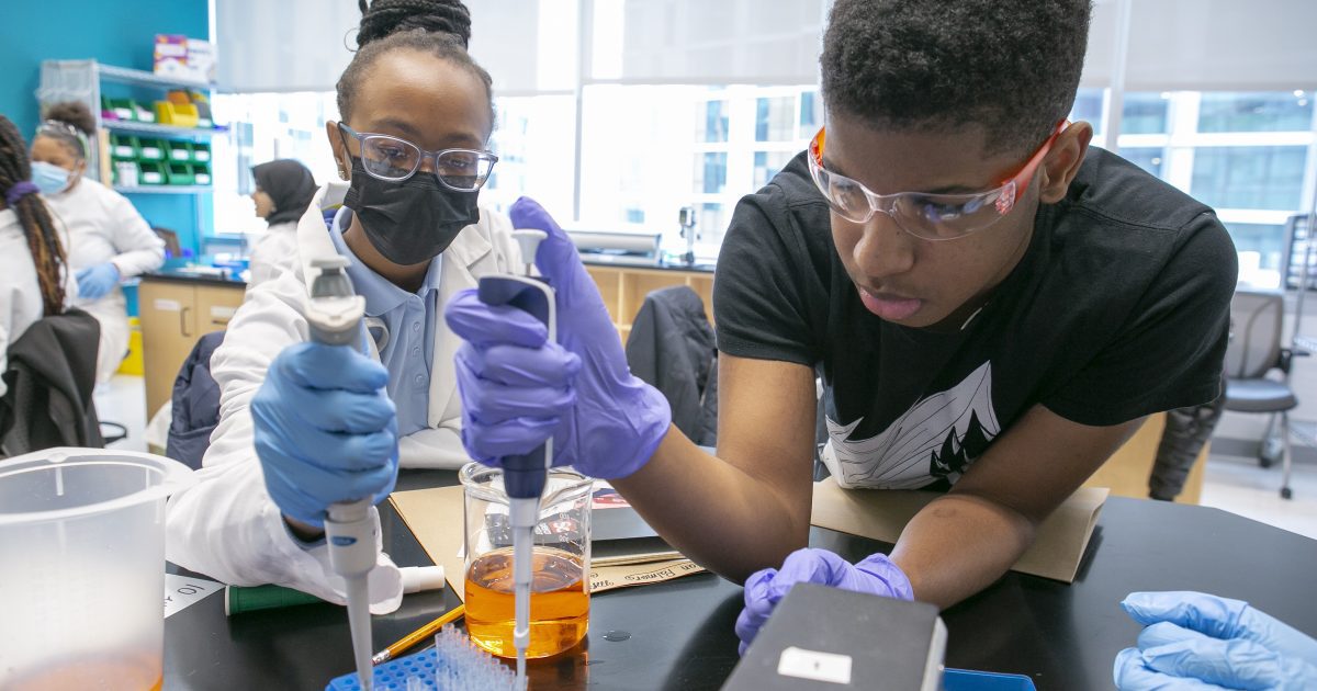 Students within FirstHand's STEM programs @ 3675 Market