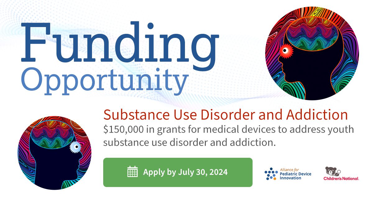 Read more about the article Pediatric Consortium awards $150,000 grant to combat substance use disorders in adolescents using innovative medical devices