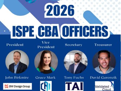 ISPE Chesapeake Bay Area Chapter Announces Newly Elected Officers