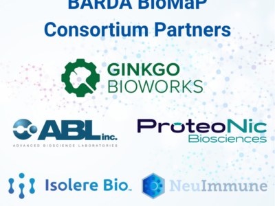 BARDA Taps Ginko Bioworks and Partners with $22.2M Award to Reduce Cost and Complexity of Biomanufacturing