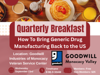 Quarterly Breakfast: How to Bring Generic Drug Manufacturing Back to the US